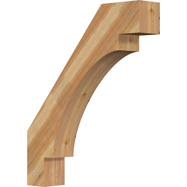 Ekena Millwork 6"W x 30"D x 36"H Merced Rough Sawn Knee Brace, Western Red Cedar BRC06X30X36MRC00RWR - main